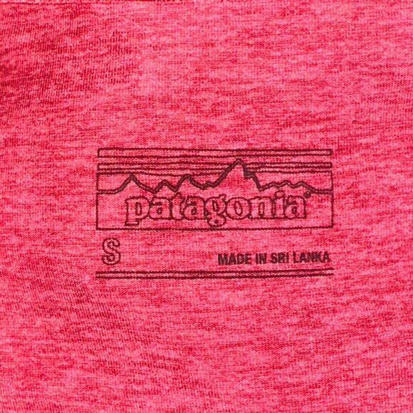 Patagonia Seabrook Bandha Dress Womens Size S Heather Red Twist Front S/S V Neck - Picture 5 of 6